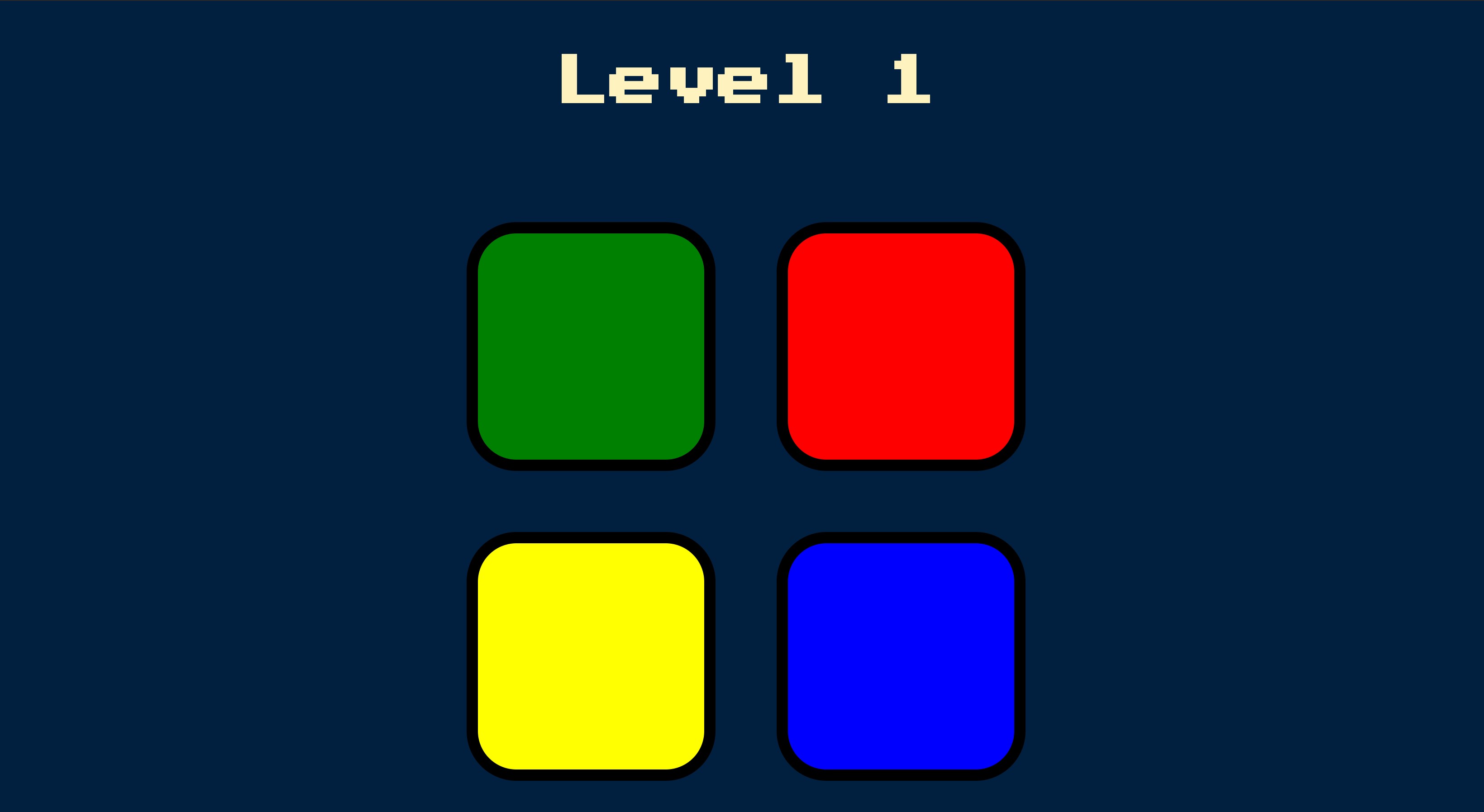 The Simon Game screenshot